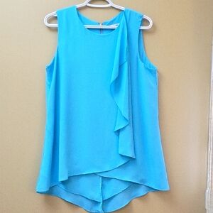 Bianca Nygard Sleeveless Blue Blouse